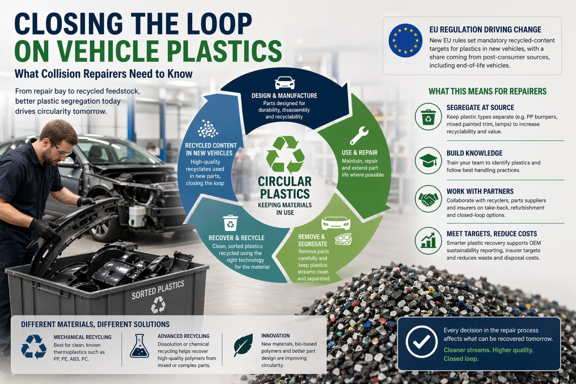 Closing the Loop on Vehicle Plastics: What Collision Repairers Need to Know