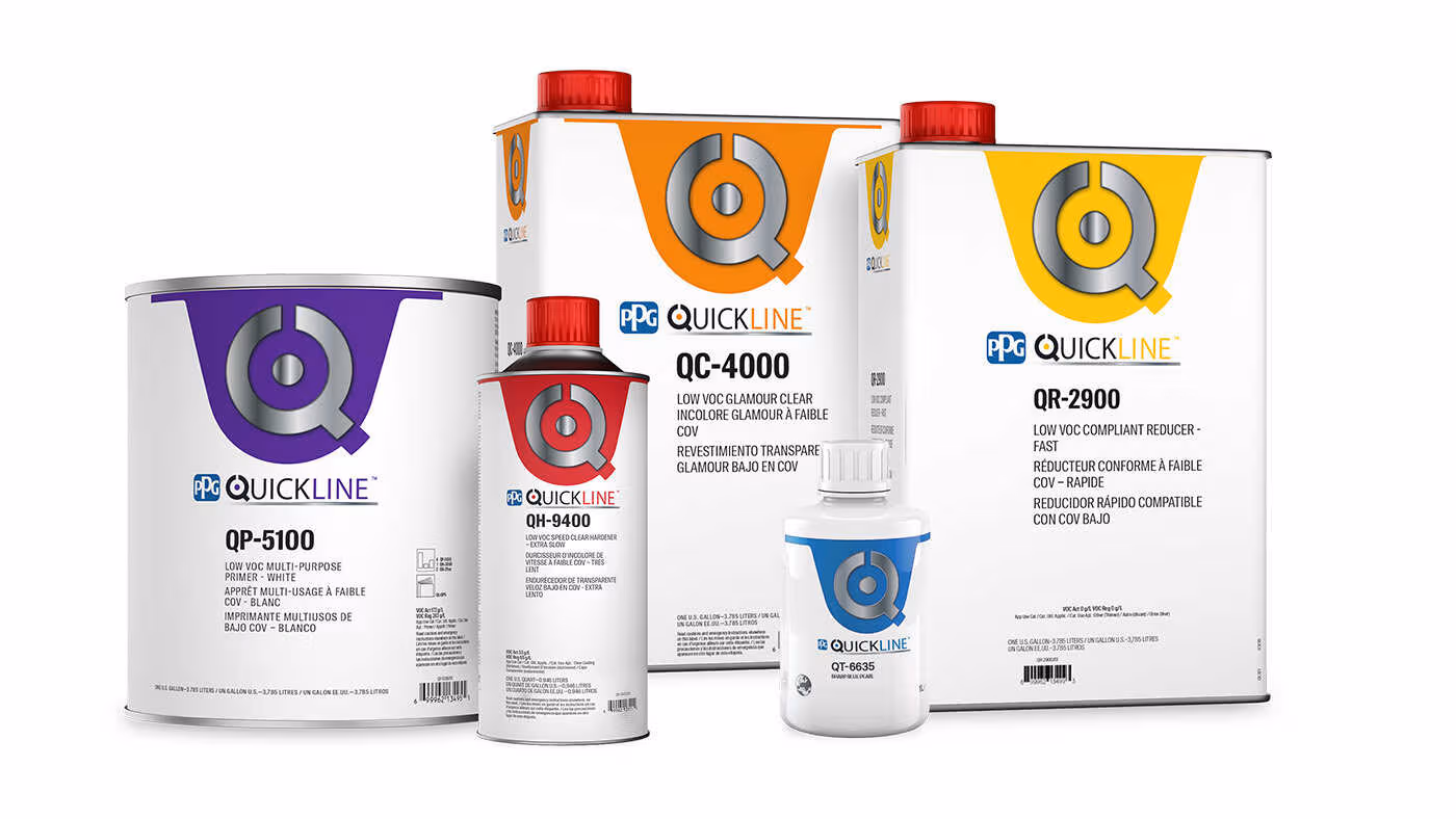 PPG Introduces Quickline Waterborne Refinish System for Modern Repair Shops