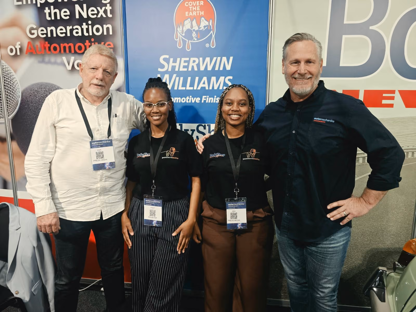 Sherwin-Williams and UJ students at Automechanika Johannesburg